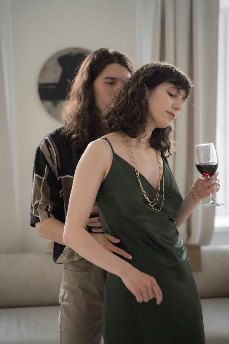 Romantic embrace