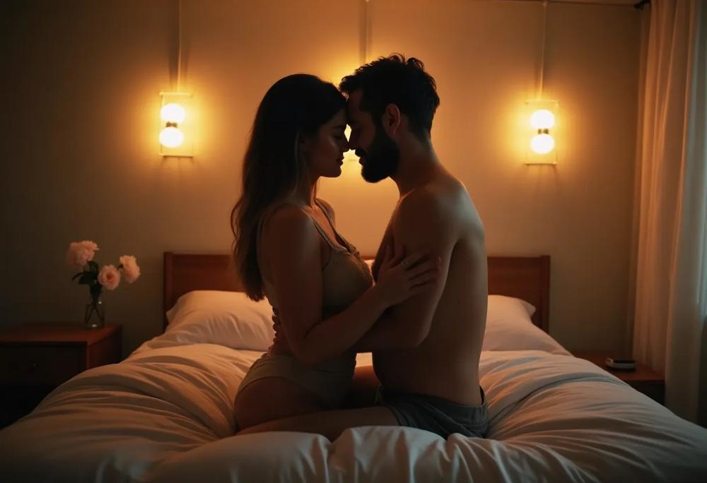 Romantic moment