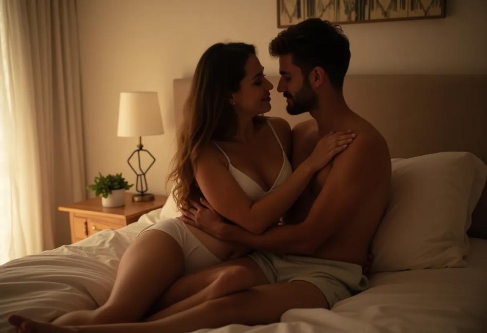 Romantic moment